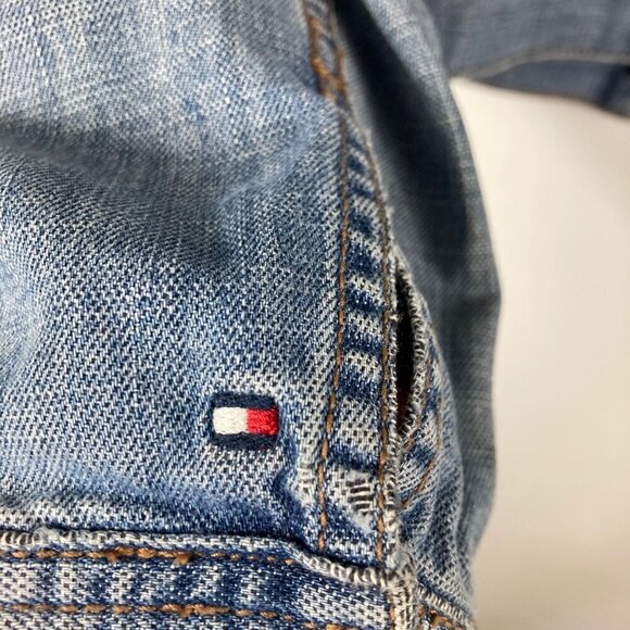 Womens Tommy Hilfiger Floral Detail‎ Jean Jacket XS - Picture 7 of 9